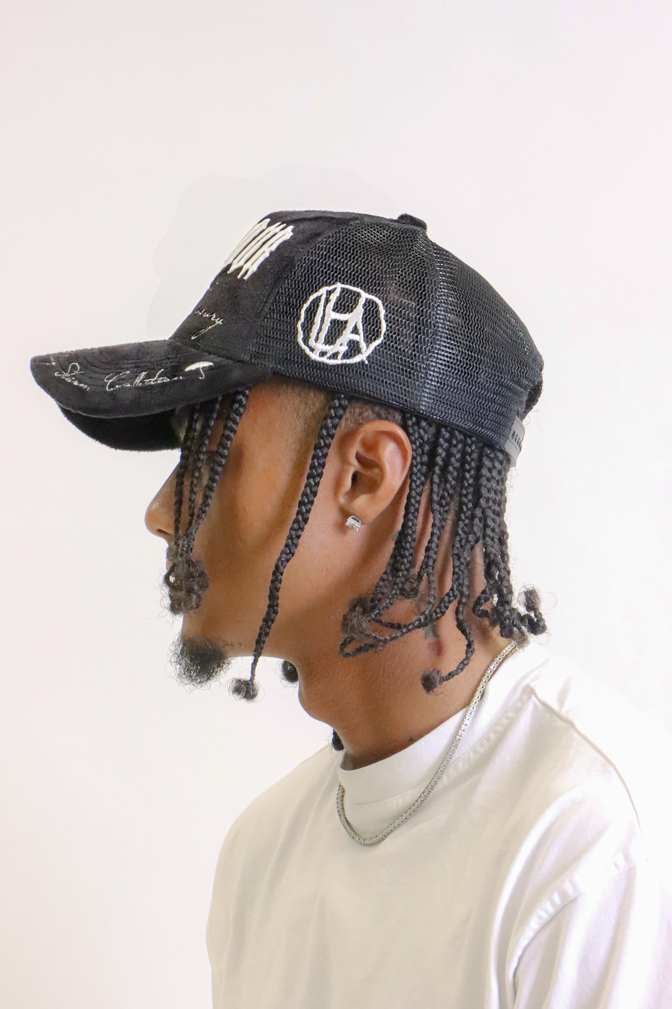 LHA Velvet Trucker Hat (Black)