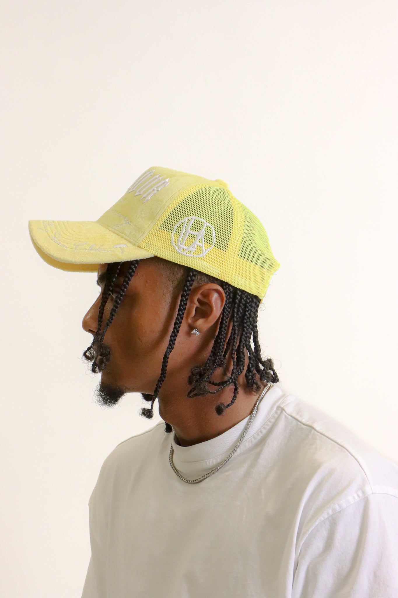 LHA Velvet Trucker Hat (Yellow)
