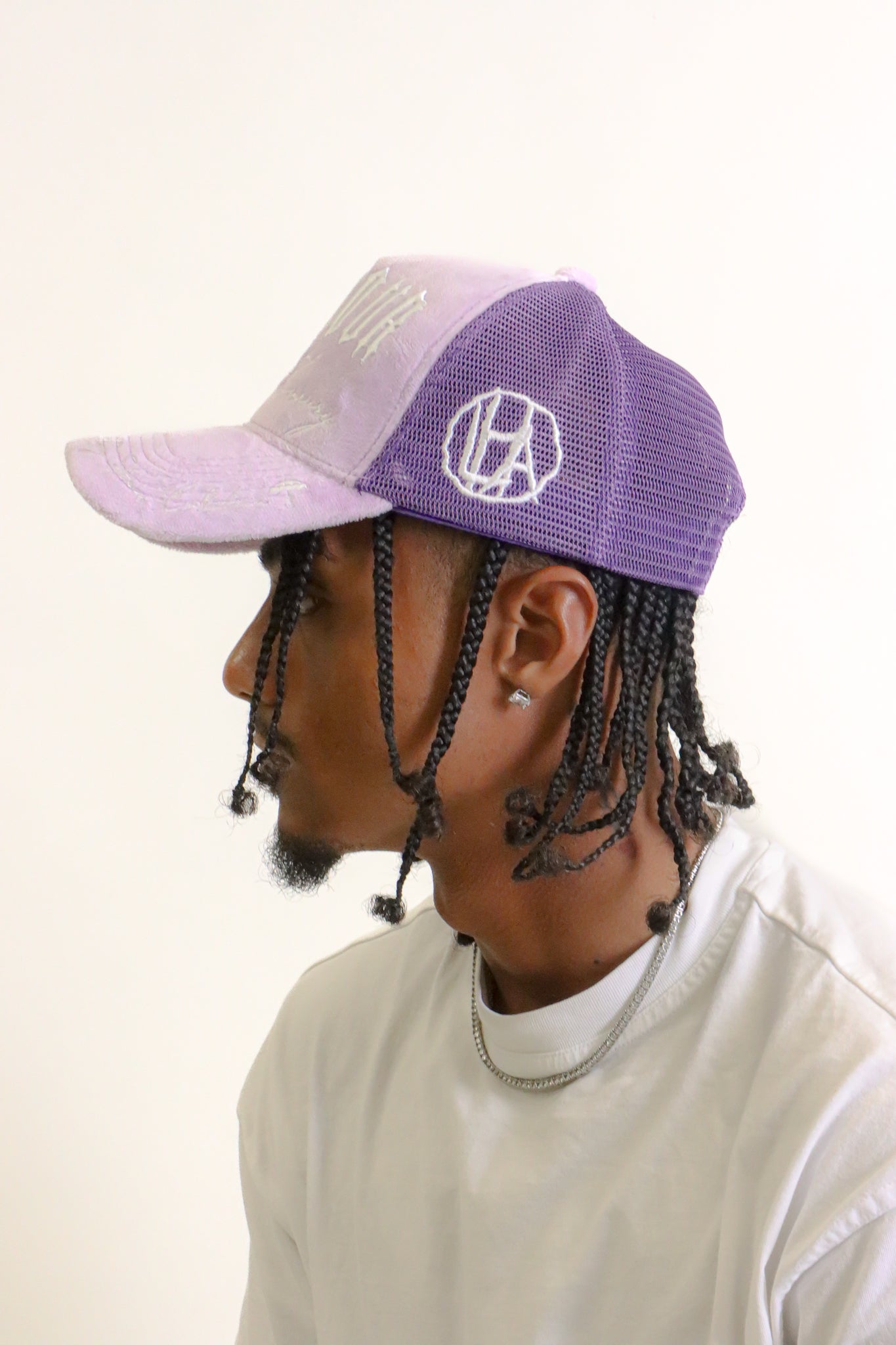 LHA Velvet Trucker Hat (Purple)