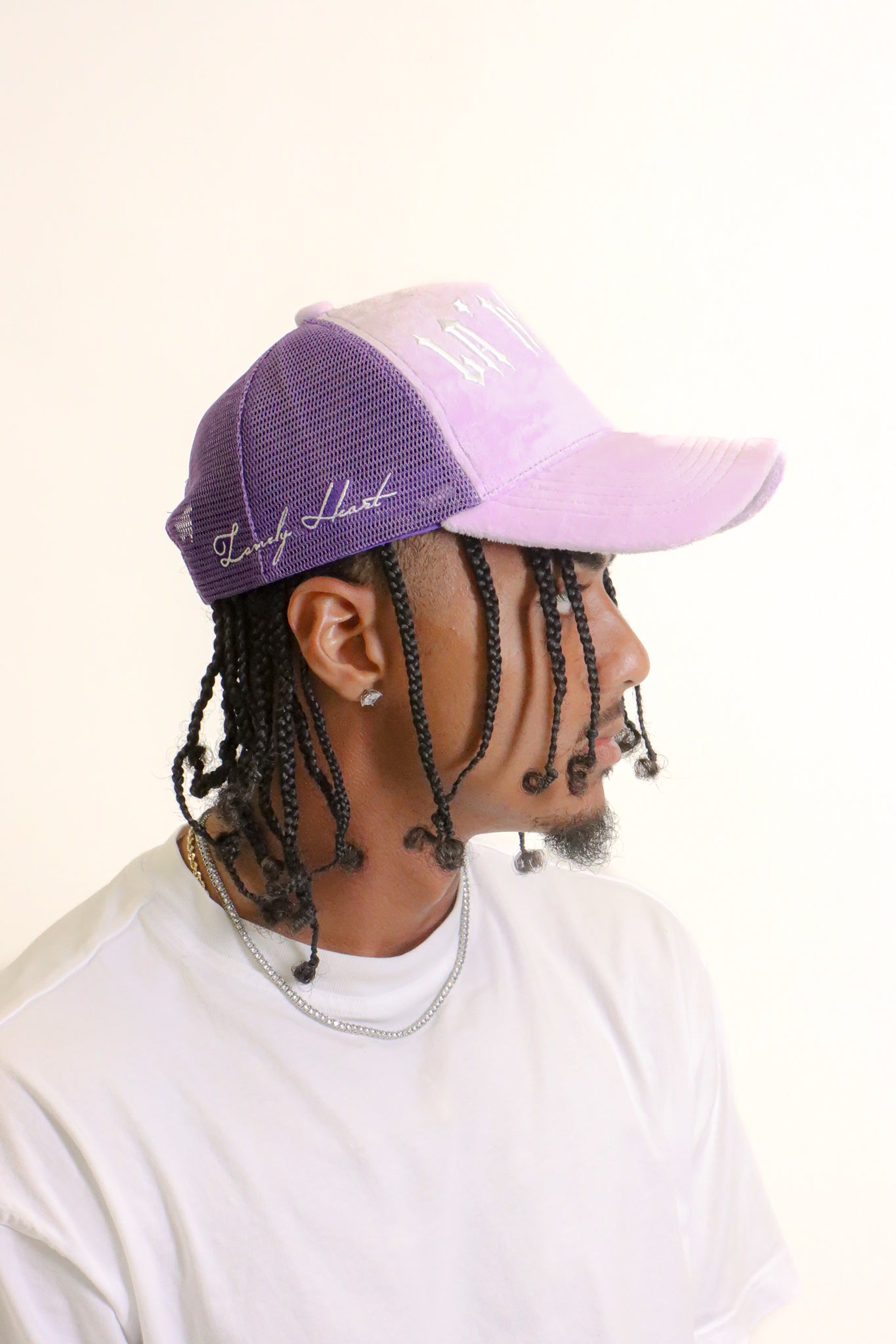 LHA Velvet Trucker Hat (Purple)
