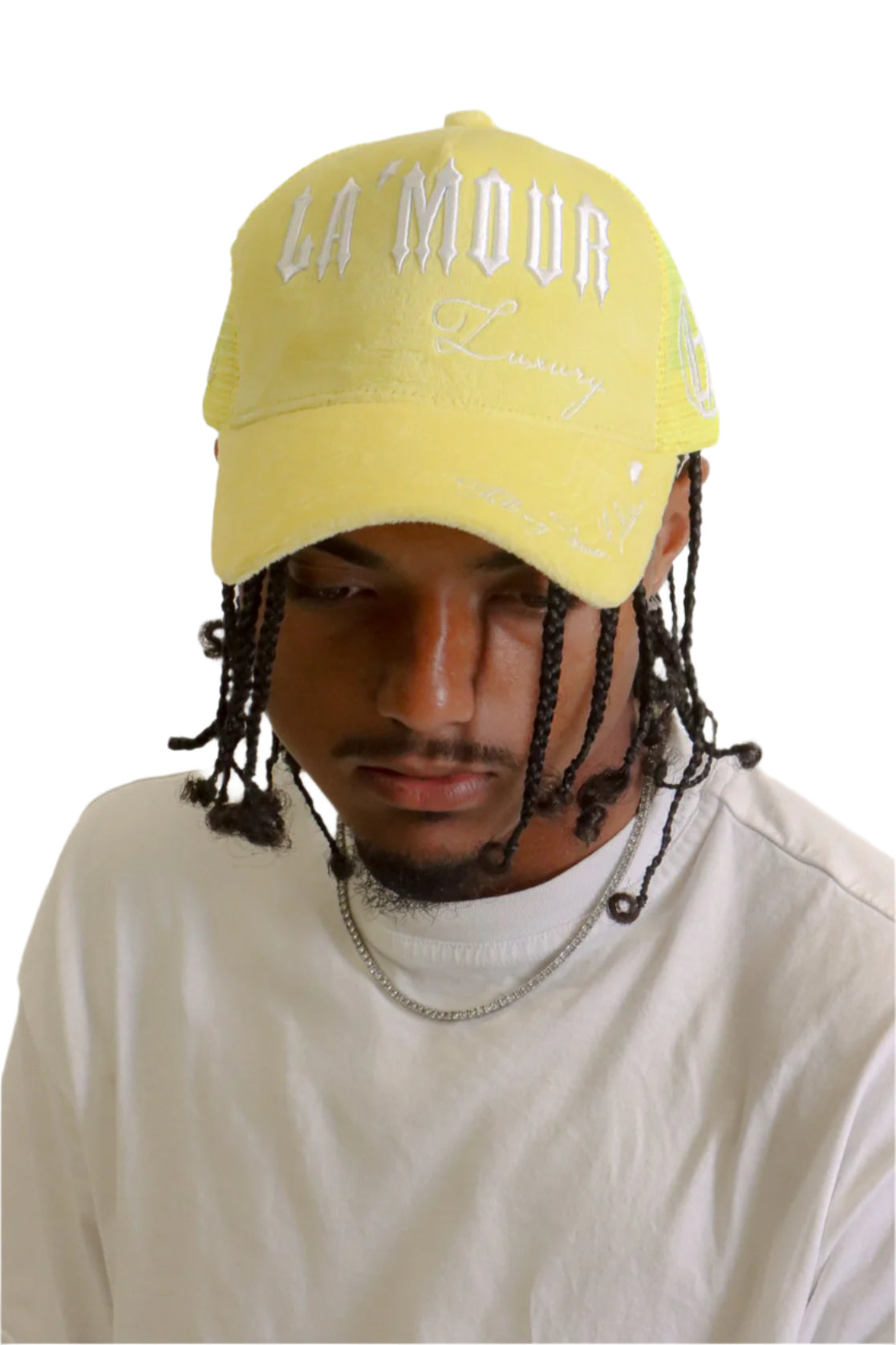 LHA Velvet Trucker Hat (Yellow)
